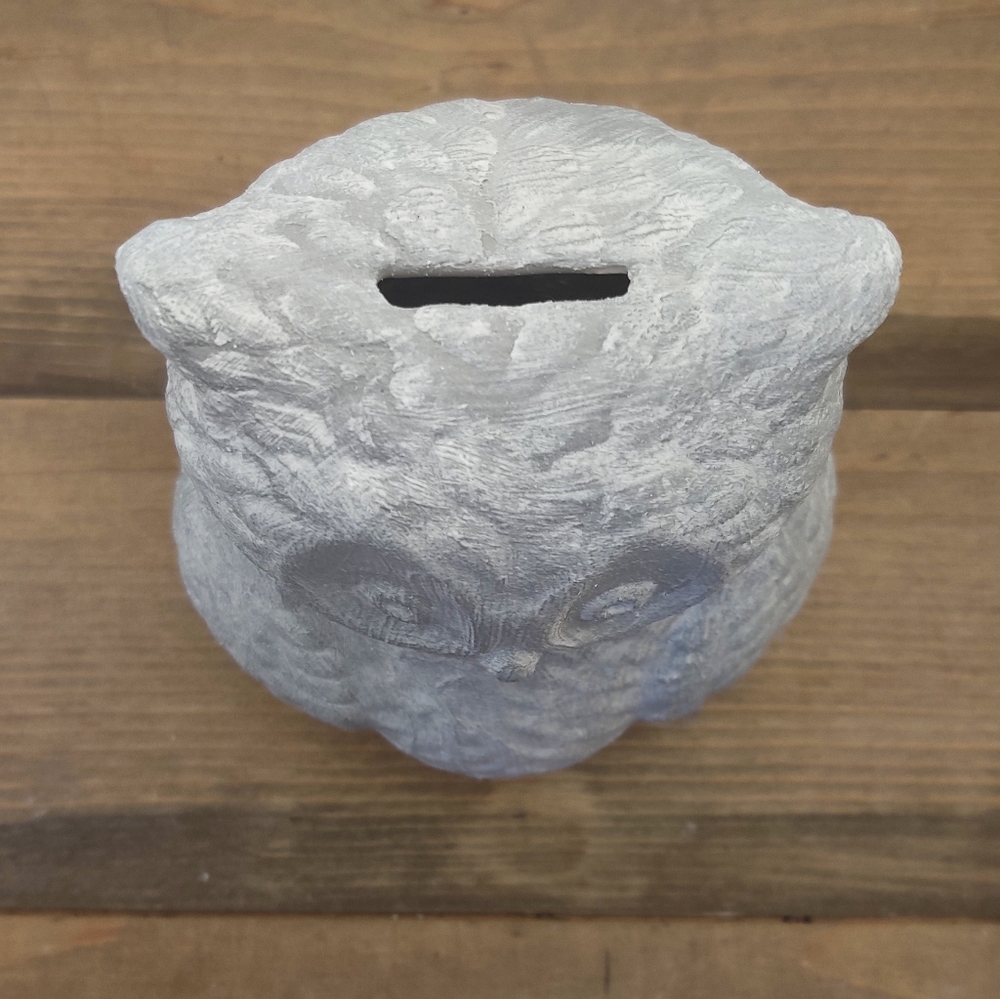 Upcycled Ceramic Owl Bank - Picture 6 of 6